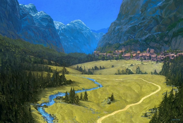 Горная местность фэнтези