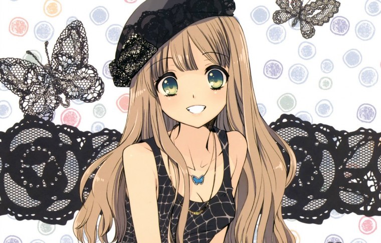 Аниме девушки стильная одежда