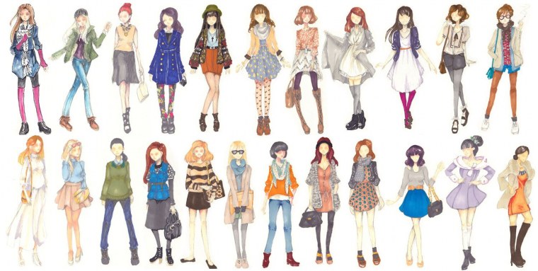 Аниме блондинка в шортах