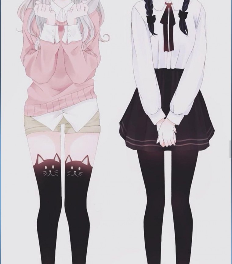 Девушка в платье аниме