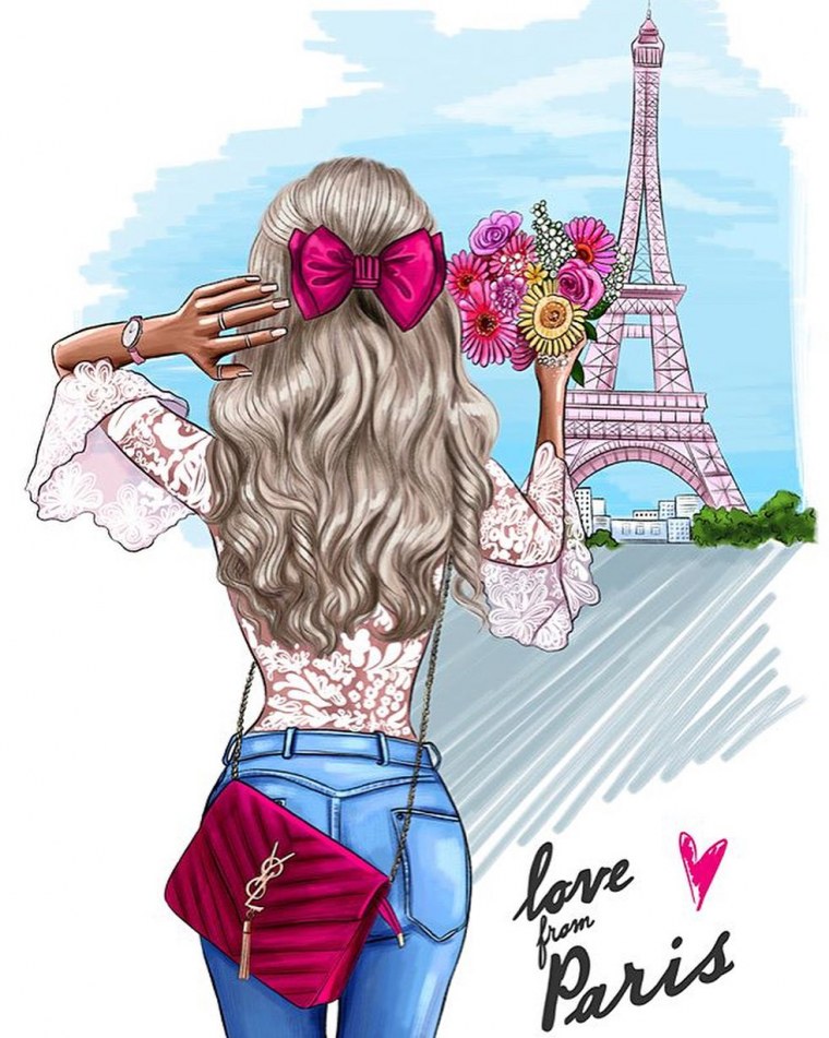 Модные иллюстрации девушек