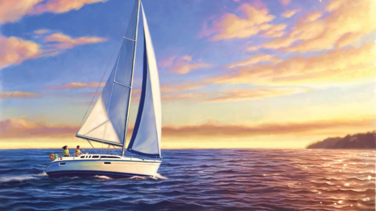 Парусная яхта пейнт
