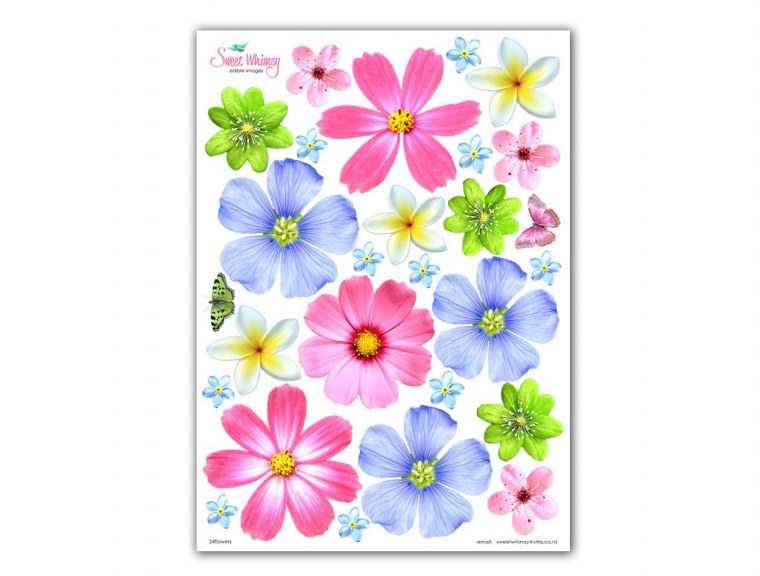 Цветы на вафельной бумаге