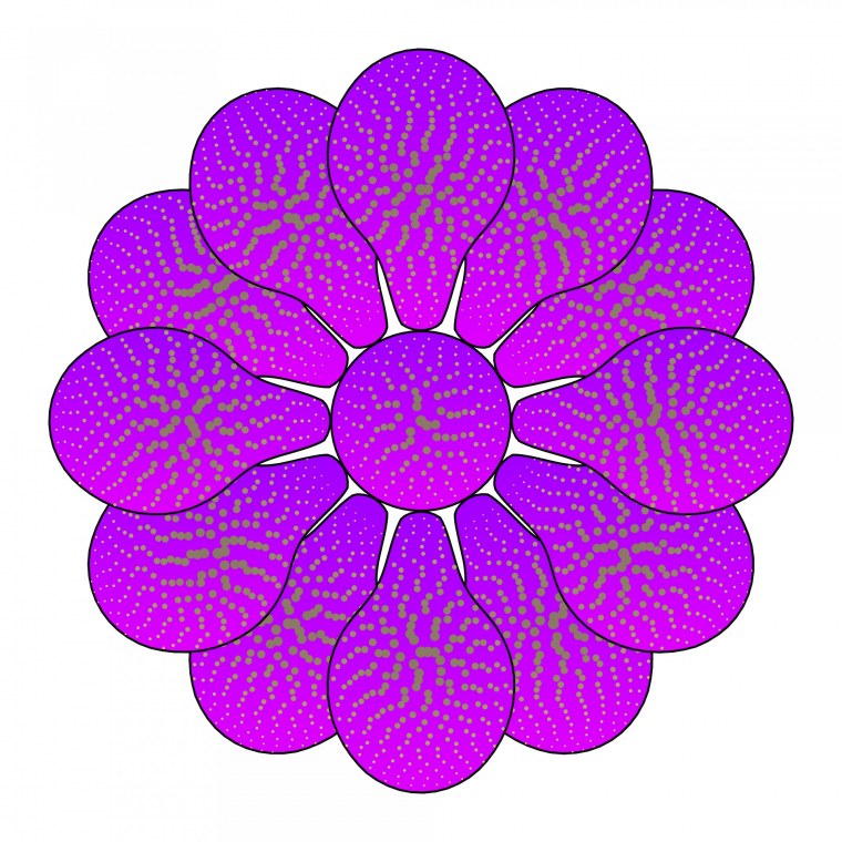 Крупные цветы для вырезания цветные