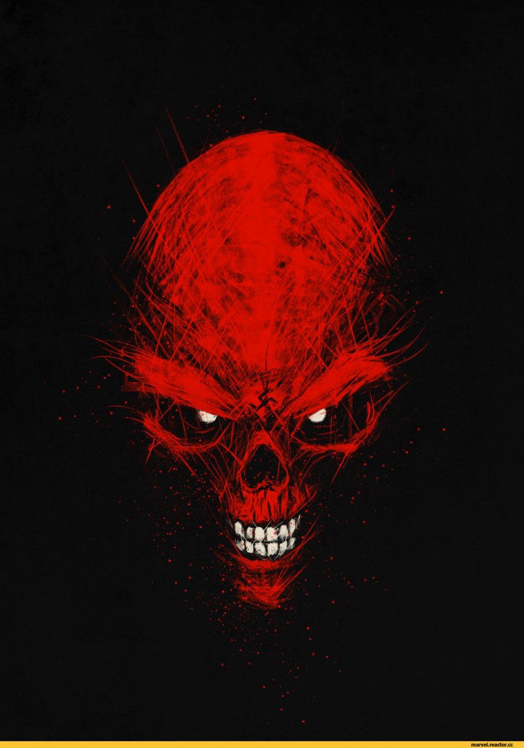 Скотт Полин красный череп