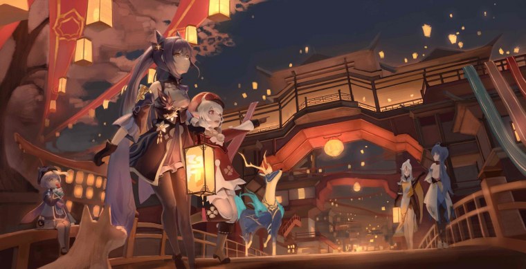 Фестиваль фонарей Геншин 2021