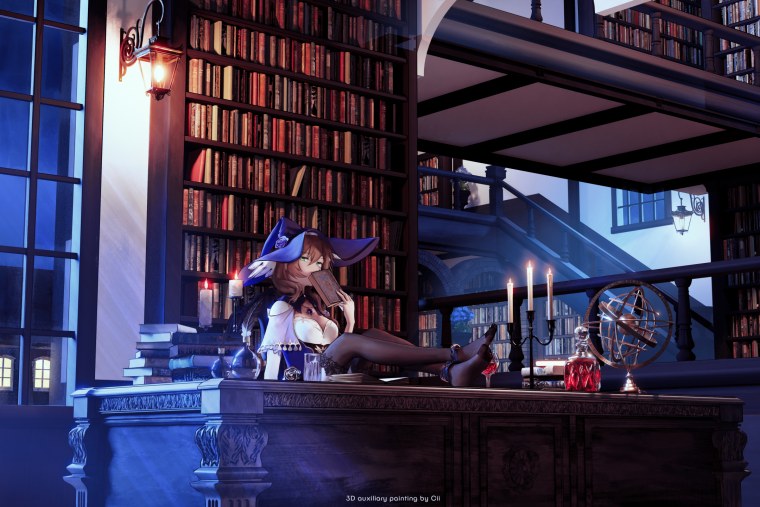 Библиотека Лизы Геншин Импакт