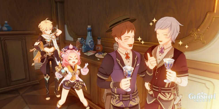 Диона встреча Геншин