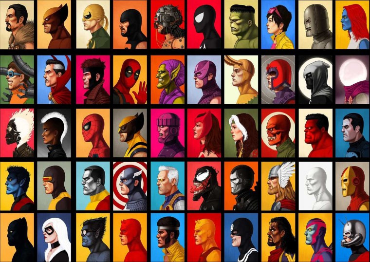 Постер герои Марвел