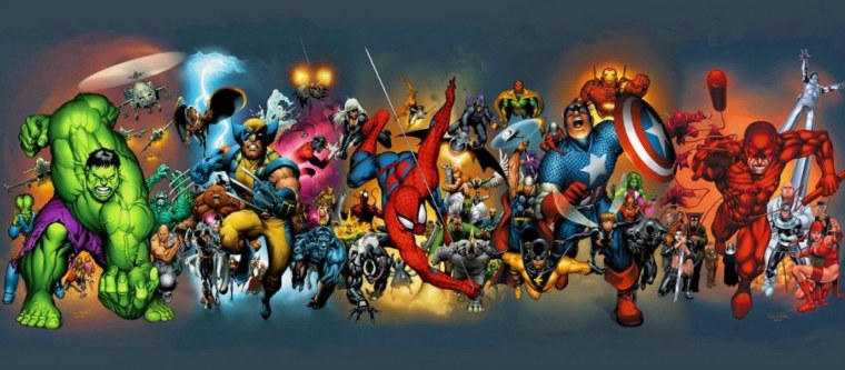 Супергерои группа Марвел