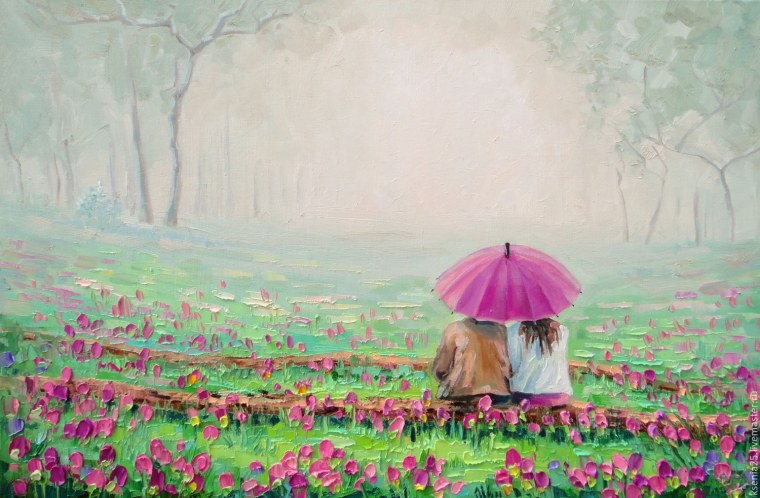 Осень туман рассвет