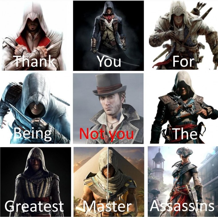 Мемы про ассасин Крид Изгой