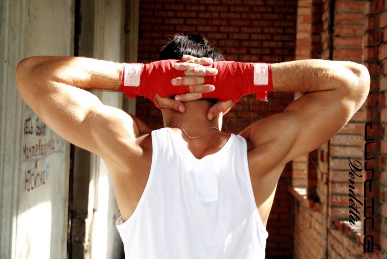 Спина спортсмена