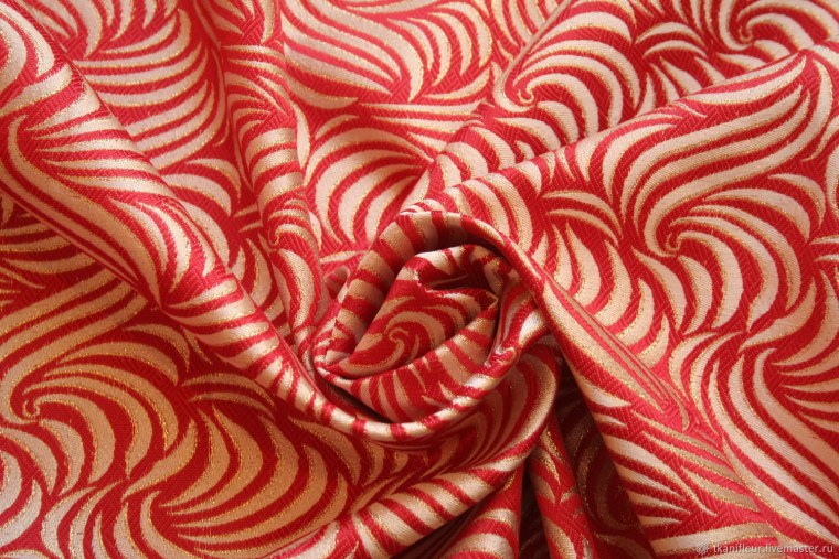 Атлас узоры ткань