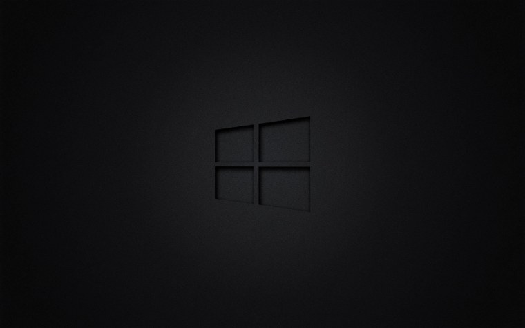 Черный виндовс 10