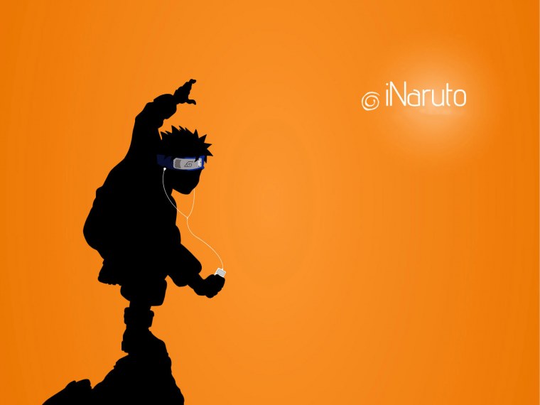 Наруто силуэт обои
