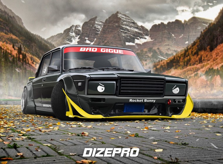 Тюнингованный ВАЗ 2107 2105