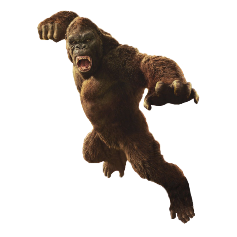 Горилла лежит