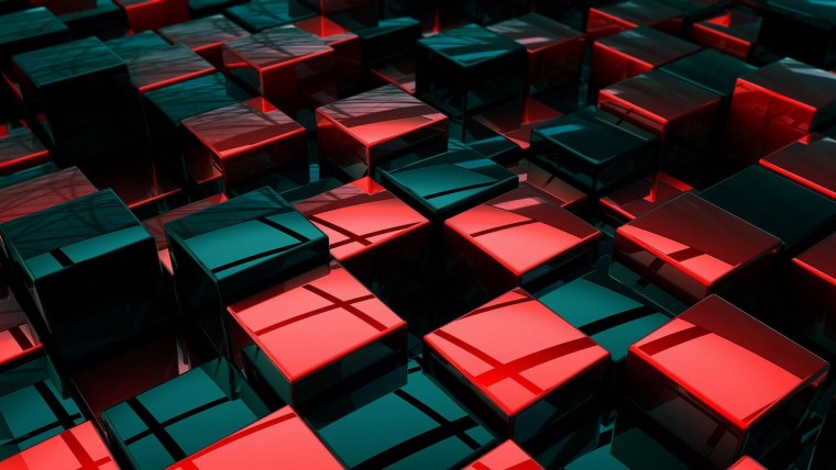 Обои кубики