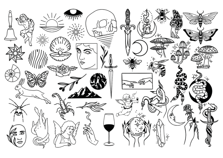 Распечатки на стену черно белые