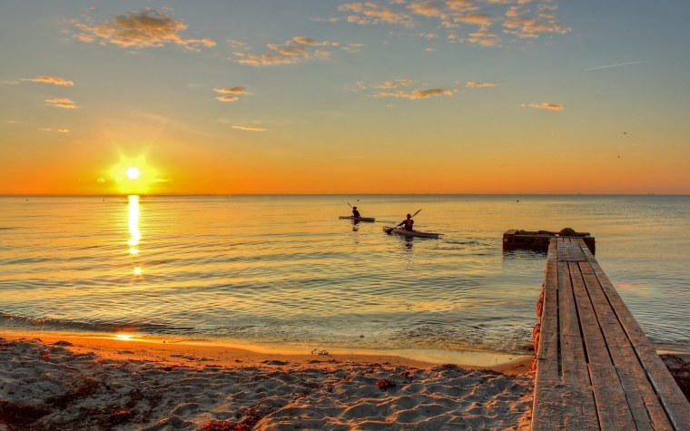 Пляж закат