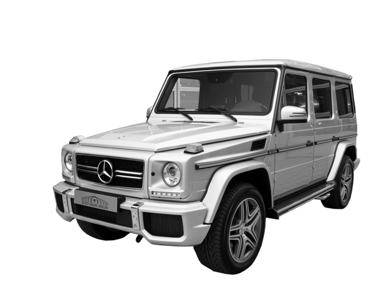 Мерседес Бенц g63 на белом фоне