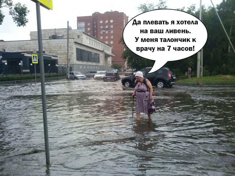 Дождь юмор