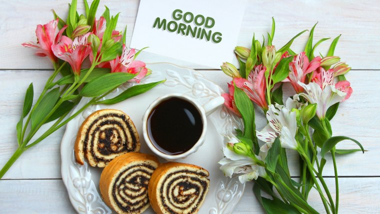 Завтрак с цветами