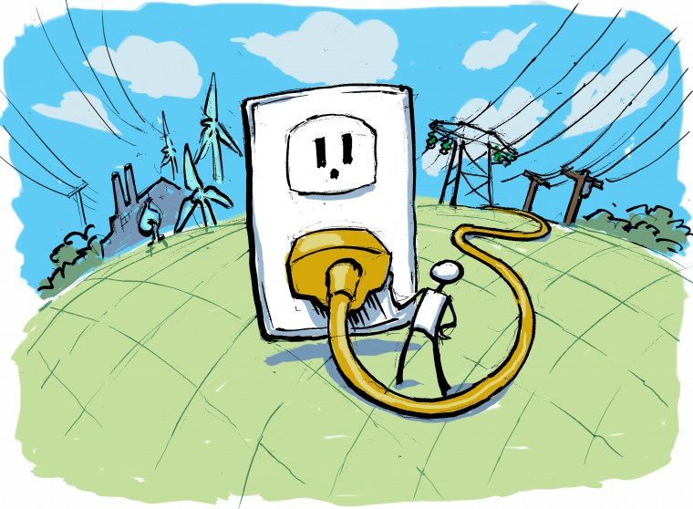 Электричество иллюстрация