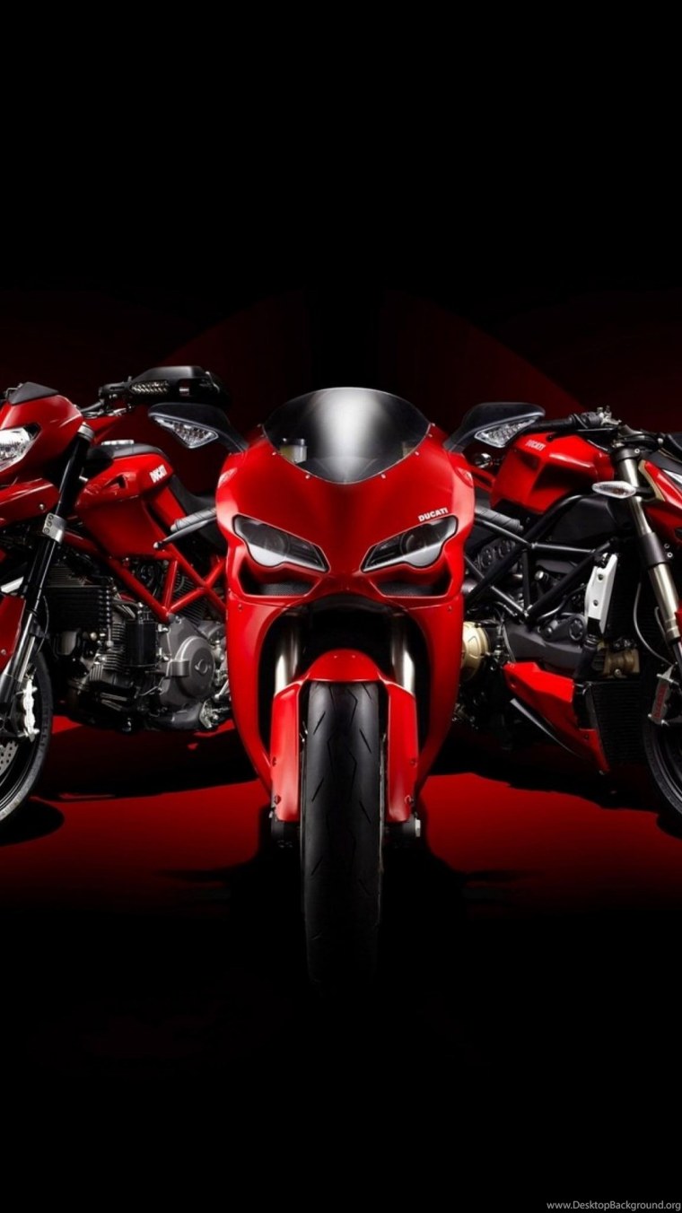 Мотоцикл на Красном фоне