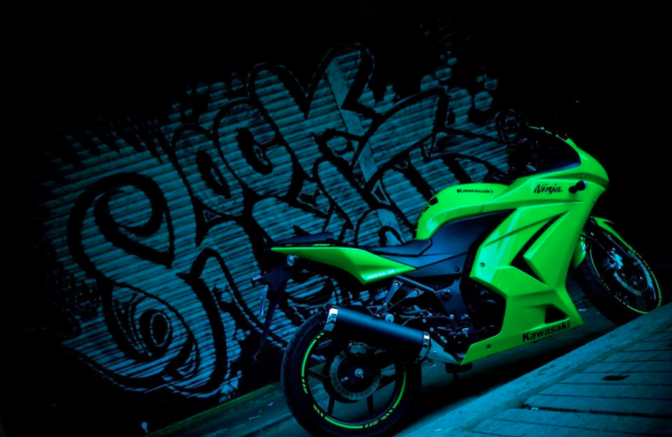 Kawasaki Ninja 250r синий