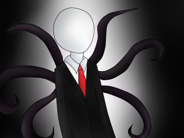 Раскраска аниме Слендермен