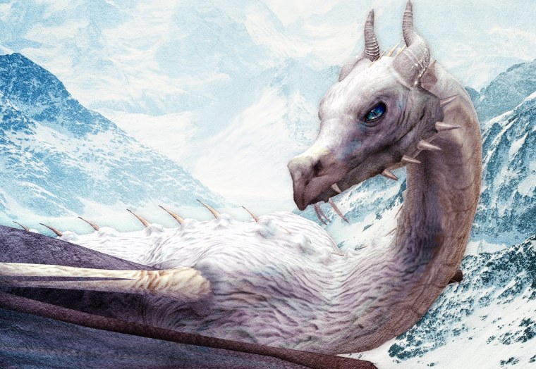 Дракон виверна драгон белый