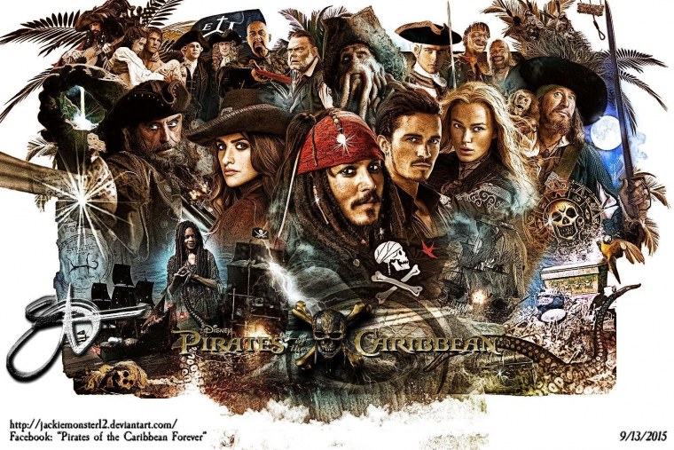 Анжелика пираты Карибского моря Постер