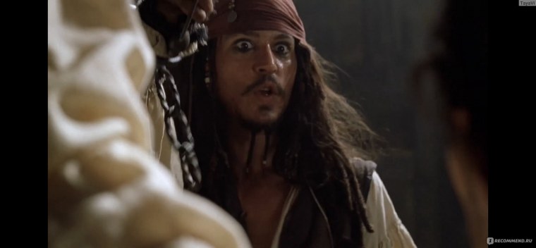 Капитан Джек Воробей на корабле чёрная Жемчужина