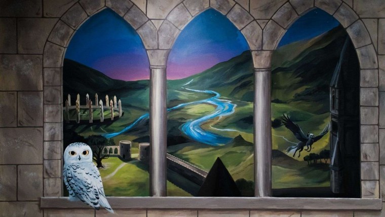 Расписная стена Гарри Поттер