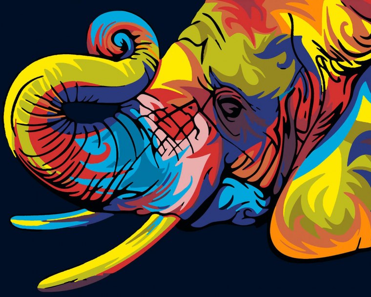 Картина по номерам Артвентура Радужный