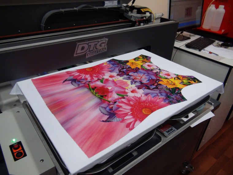 Прямая печать на ткани