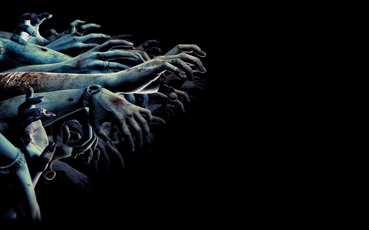 Зомби за стеклом на рабочий стол