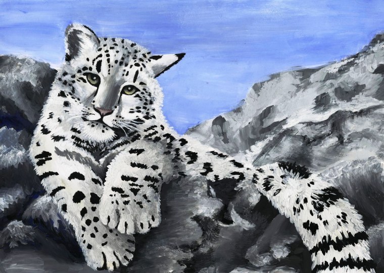 Амурский тигр белый Тигрёнок