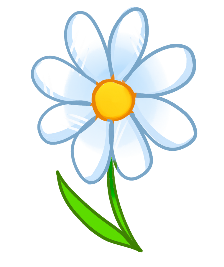 Ромашки мультяшные