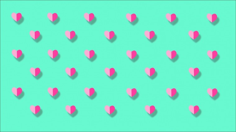 Фон с сердечками нежный