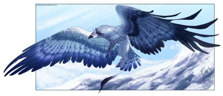 Голубой Грифон арт