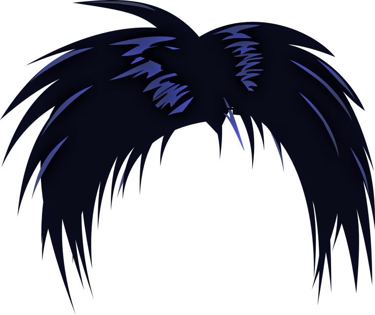 Волосы на прозрачном фоне