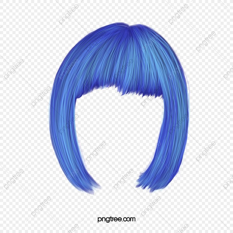 Волосы без фона мультяшный