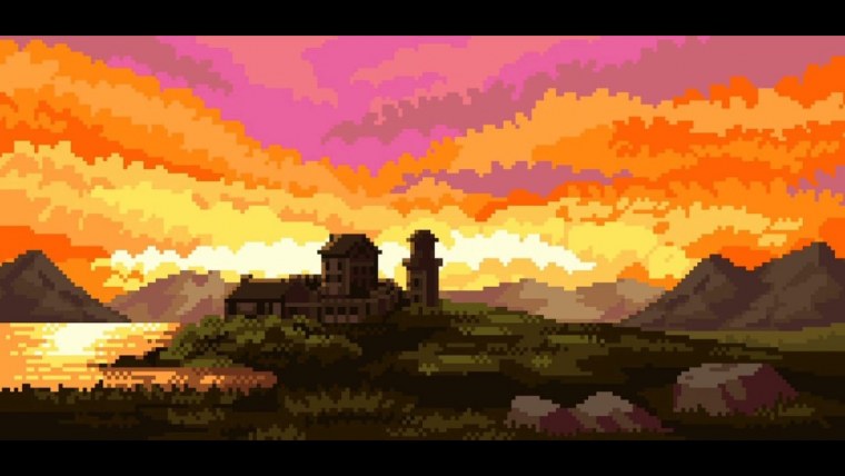 Пиксельный город