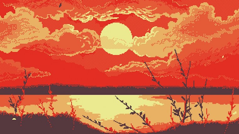 Пиксельный рассвет