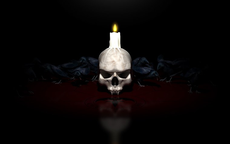 Череп в дыму