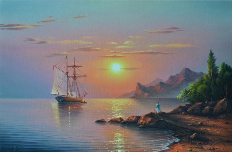 Живопись морской пейзаж Сергей Стоев