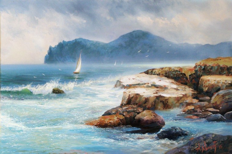 Александр Милюков картины море